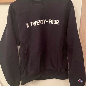 A24 Black Champion Sweatshirt Small
